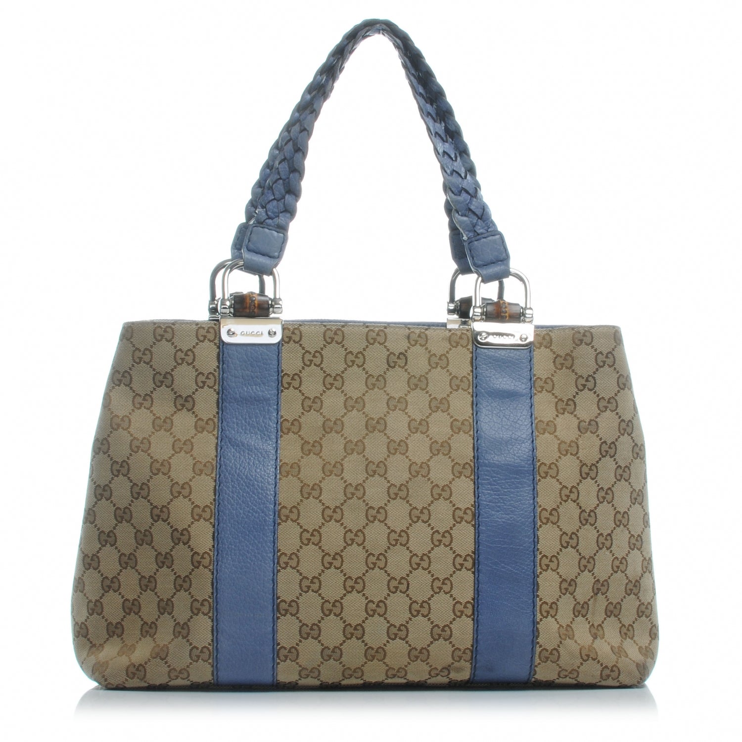 Gucci Monogram Bamboo Bar Medium Tote 1 of 8