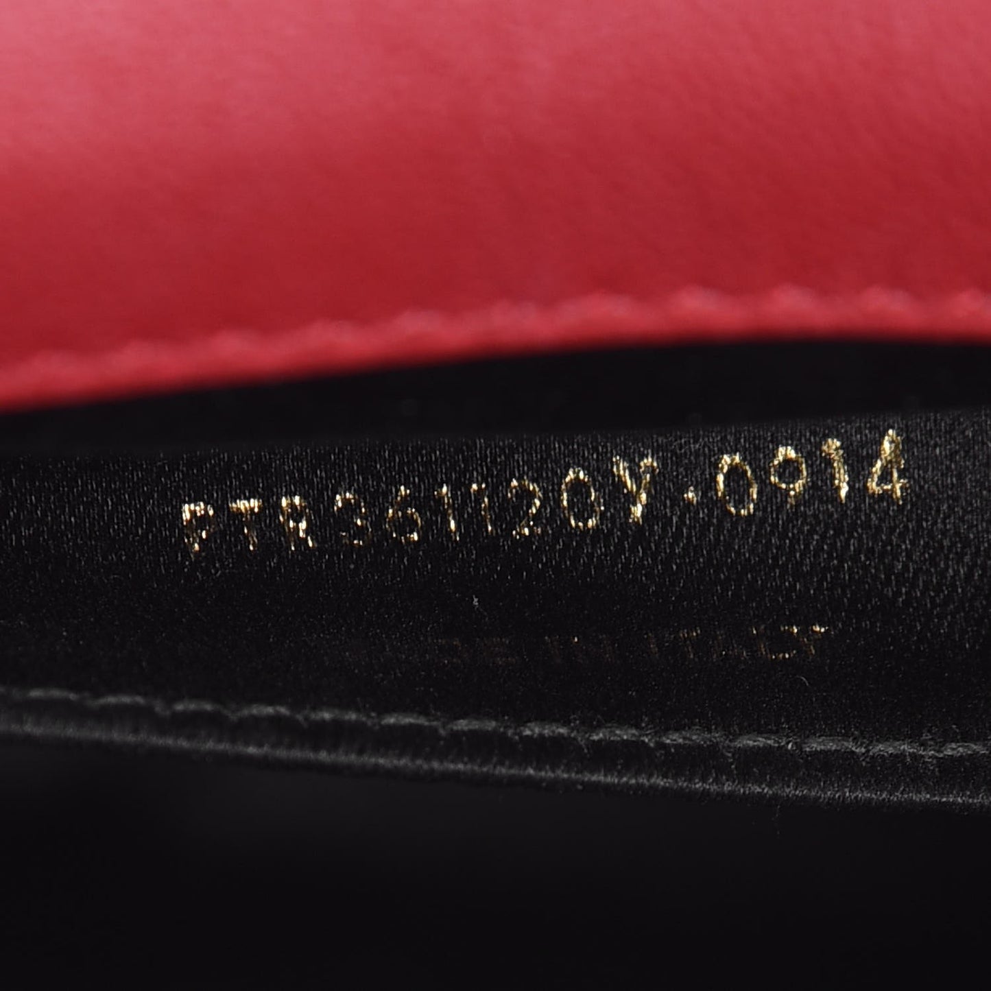 Calfskin Monogram Large Belle De Jour Clutch Red