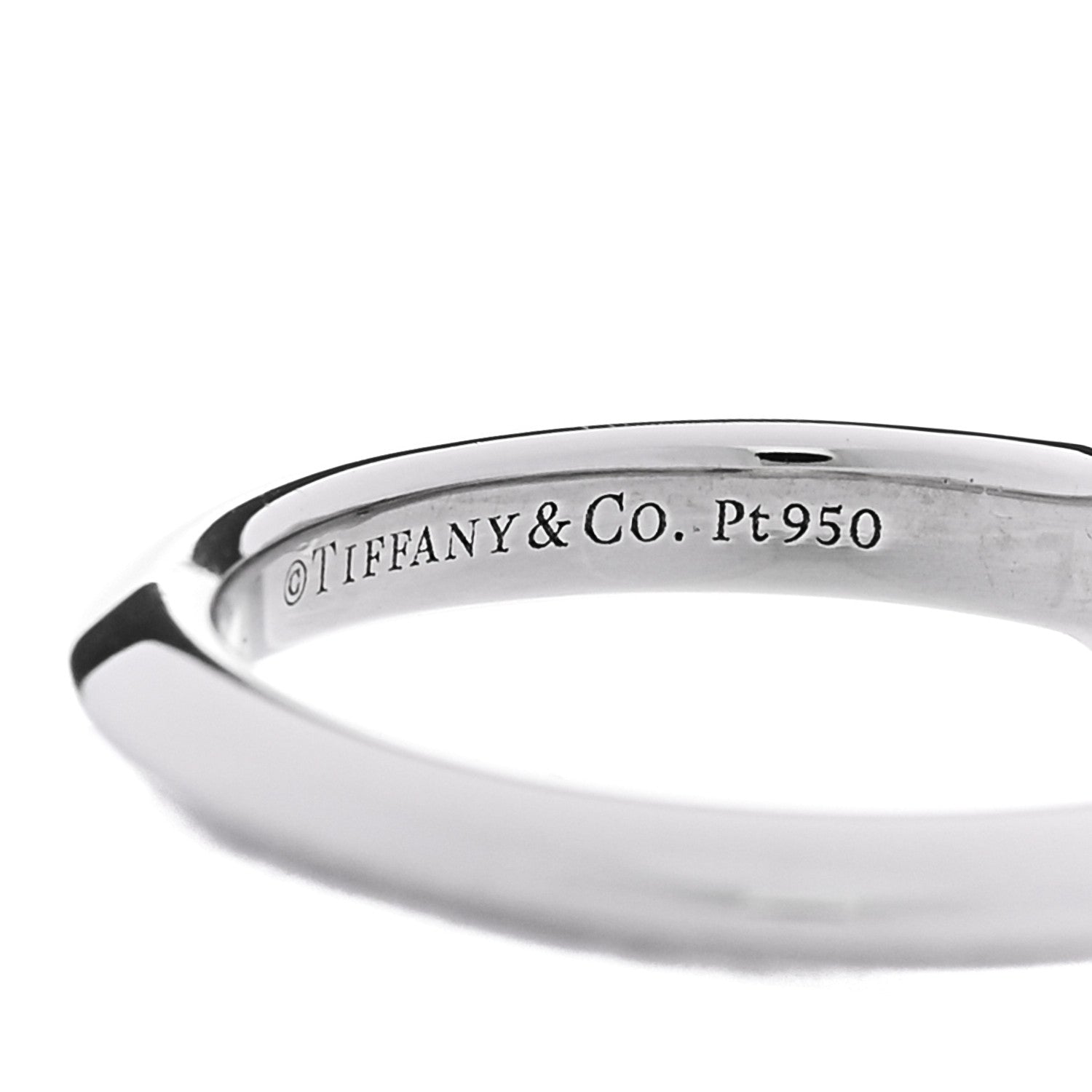 Tiffany Platinum Diamond 1.36ct Solitaire Engagement Ring 45 3.25 5 of 6