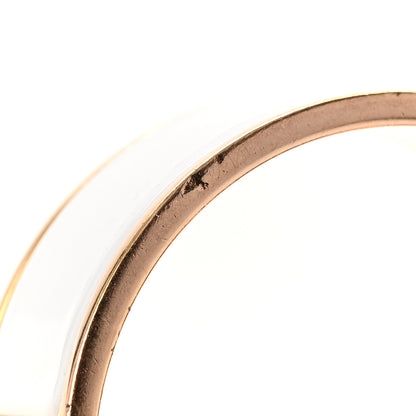 Hermes Enamel Wide Clic Clac H Bracelet GM White 5 of 6