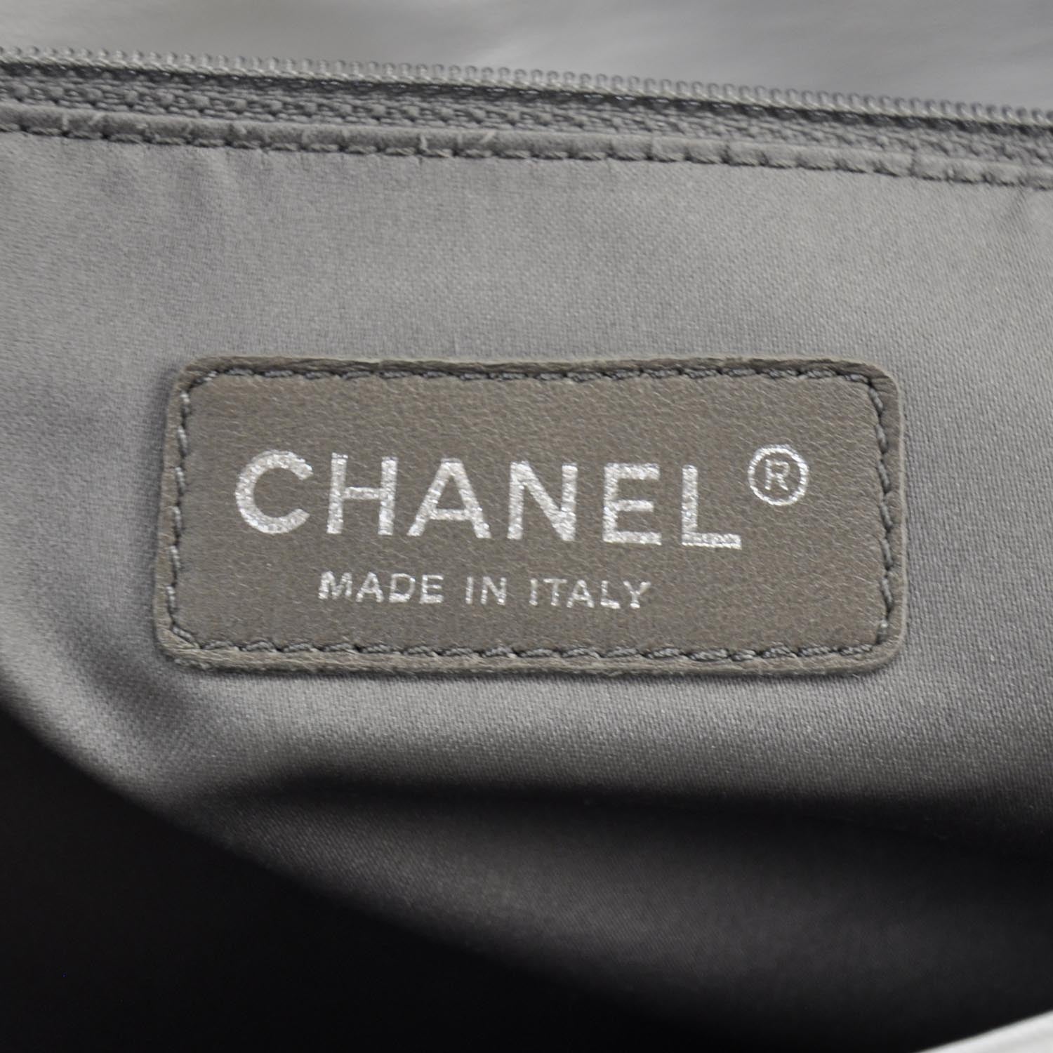 Chanel Quilted Lambskin Large Hidden Chain Tote White 7 of 12