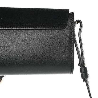 Chloe Suede Calfskin Mini Faye Shoulder Bag Black 12 of 14