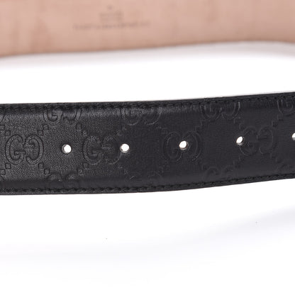 Gucci Guccissima Interlocking G 40mm Belt 80 32 Black 9 of 9