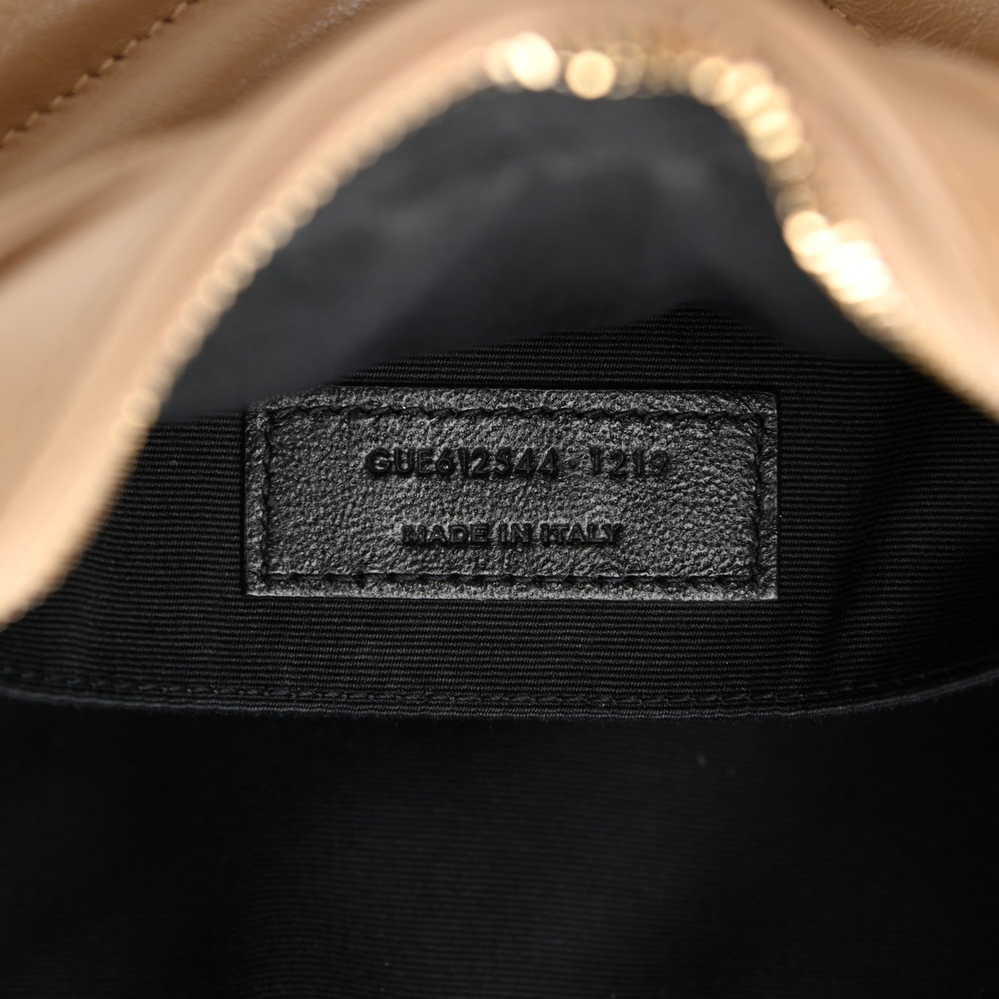 Calfskin Matelasse Monogram Lou Camera Bag Dark Latte