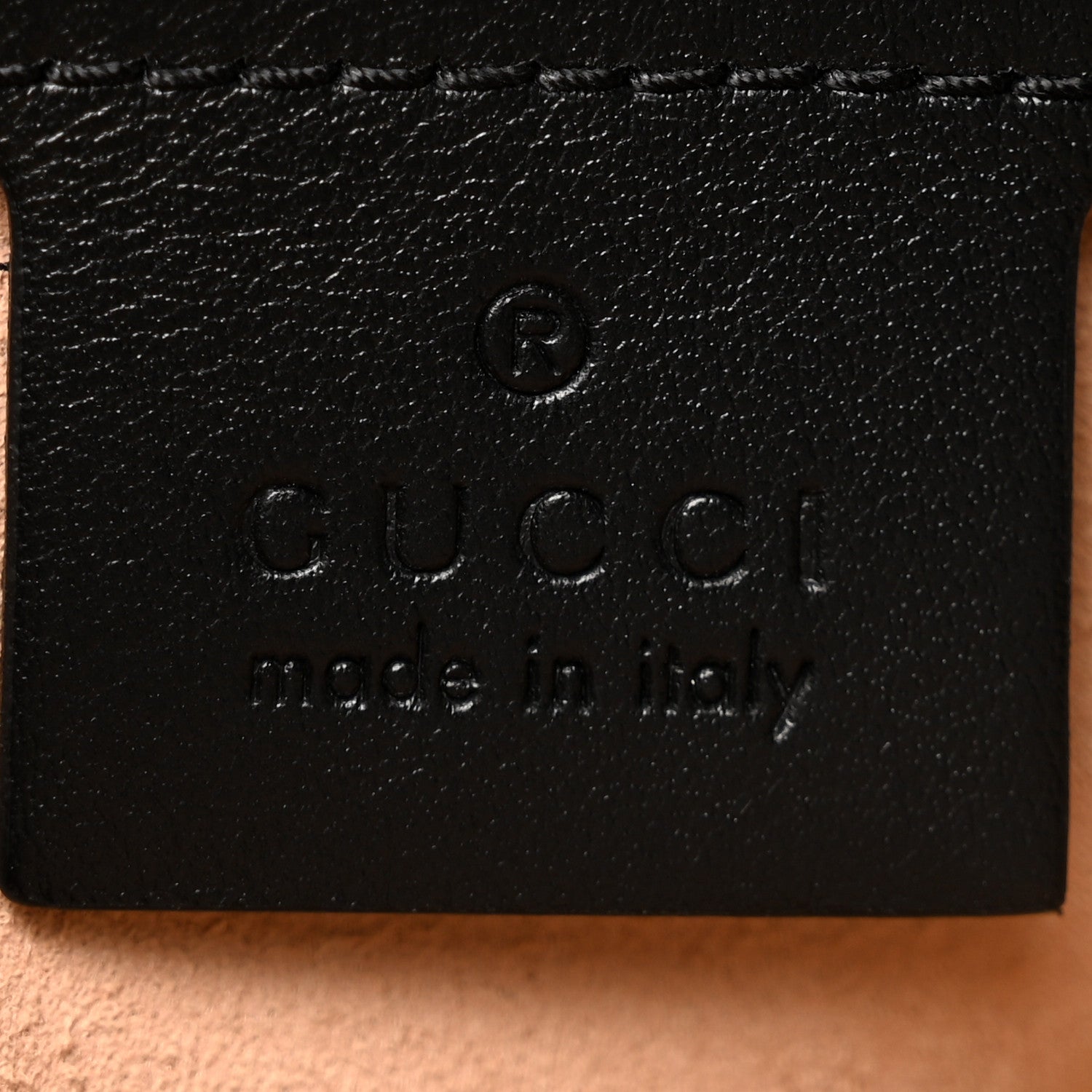Gucci Calfskin Matelasse Medium GG Marmont Shoulder Bag Black 6 of 13