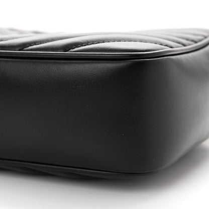 Saint Laurent Calfskin Matelasse Monogram Monochrome Lou Camera Bag Black 10 of 14
