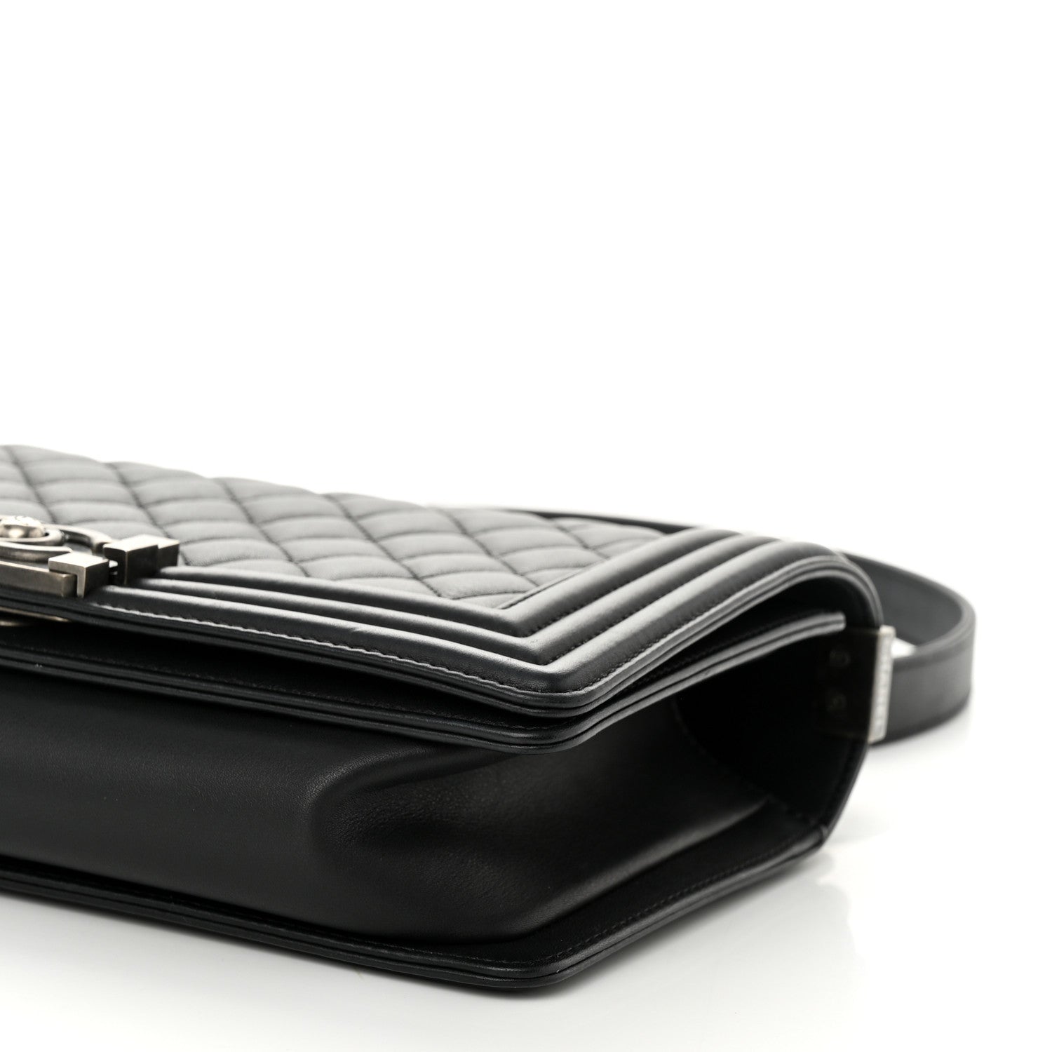 Chanel Calfskin Quilted Medium Boy Flap Black 11 of 12