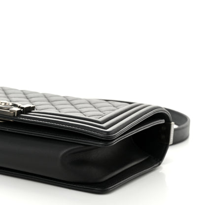 Chanel Calfskin Quilted Medium Boy Flap Black 11 of 12