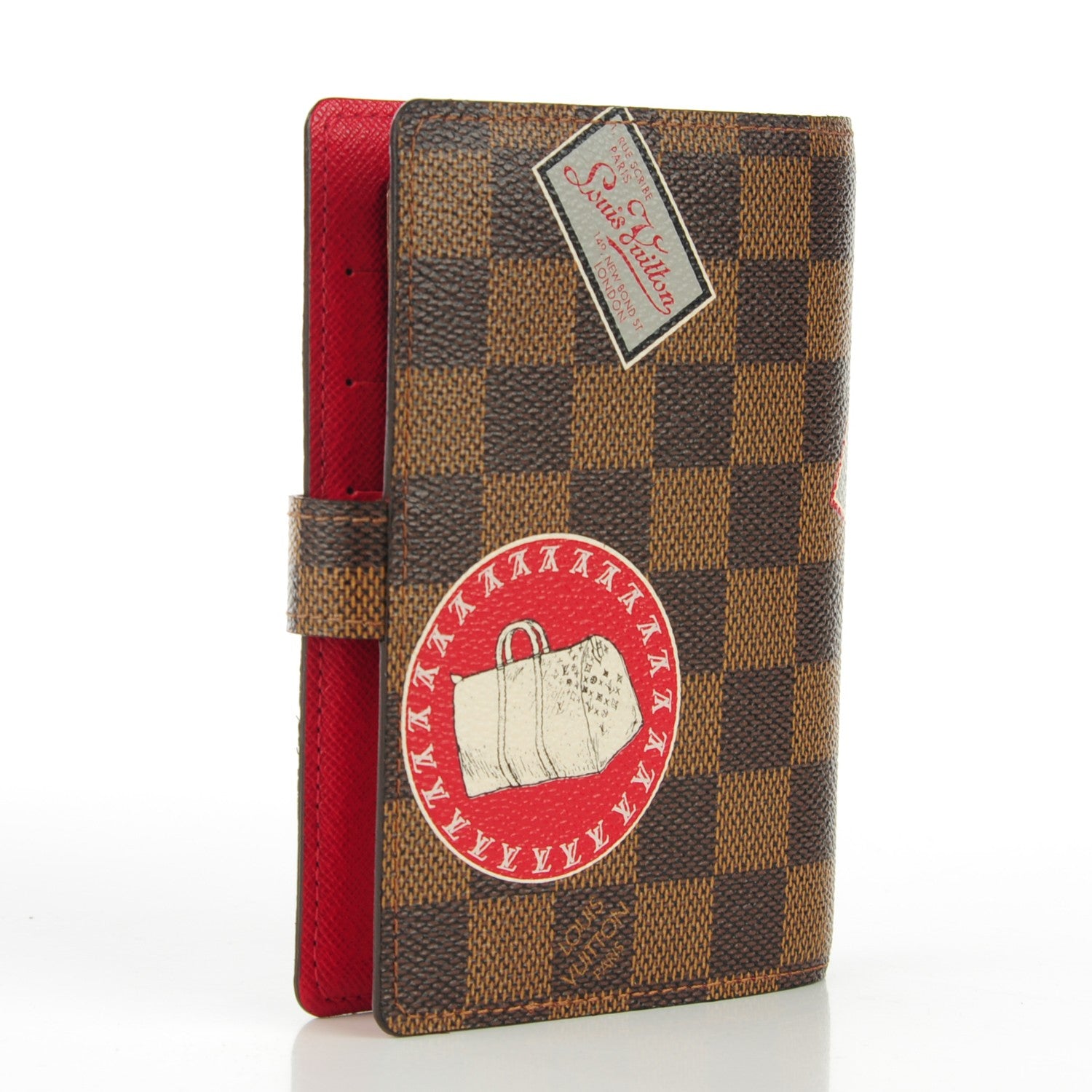 Louis Vuitton Damier Ebene Patch Small Ring Agenda Cover 3 of 7