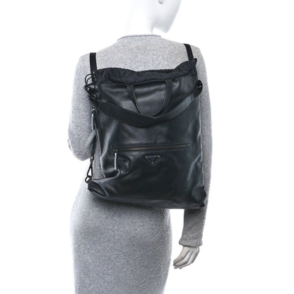 Prada Grace Lux Drawstring Backpack Black 2 of 9