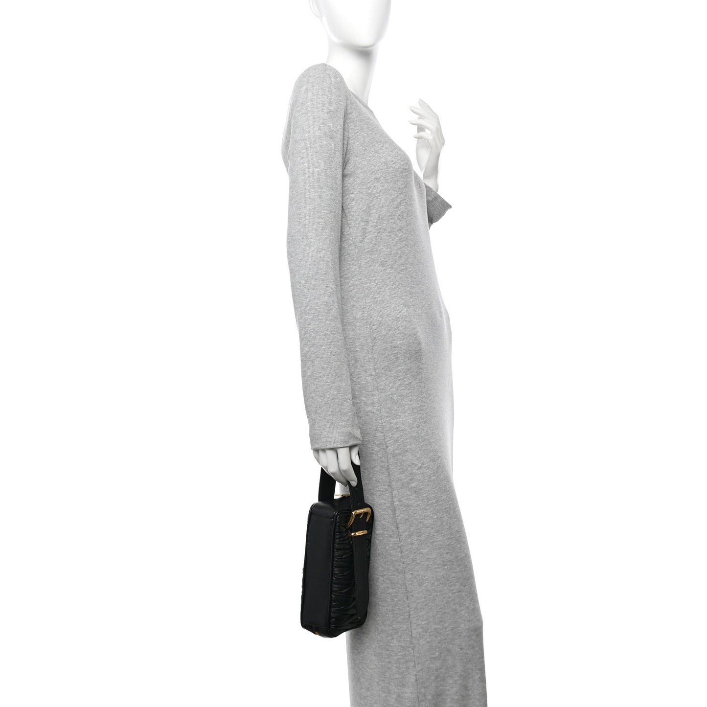 Nappa Matelasse Business Clutch Black