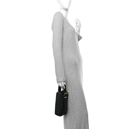 Miu Miu Nappa Matelasse Business Clutch Black 2 of 10