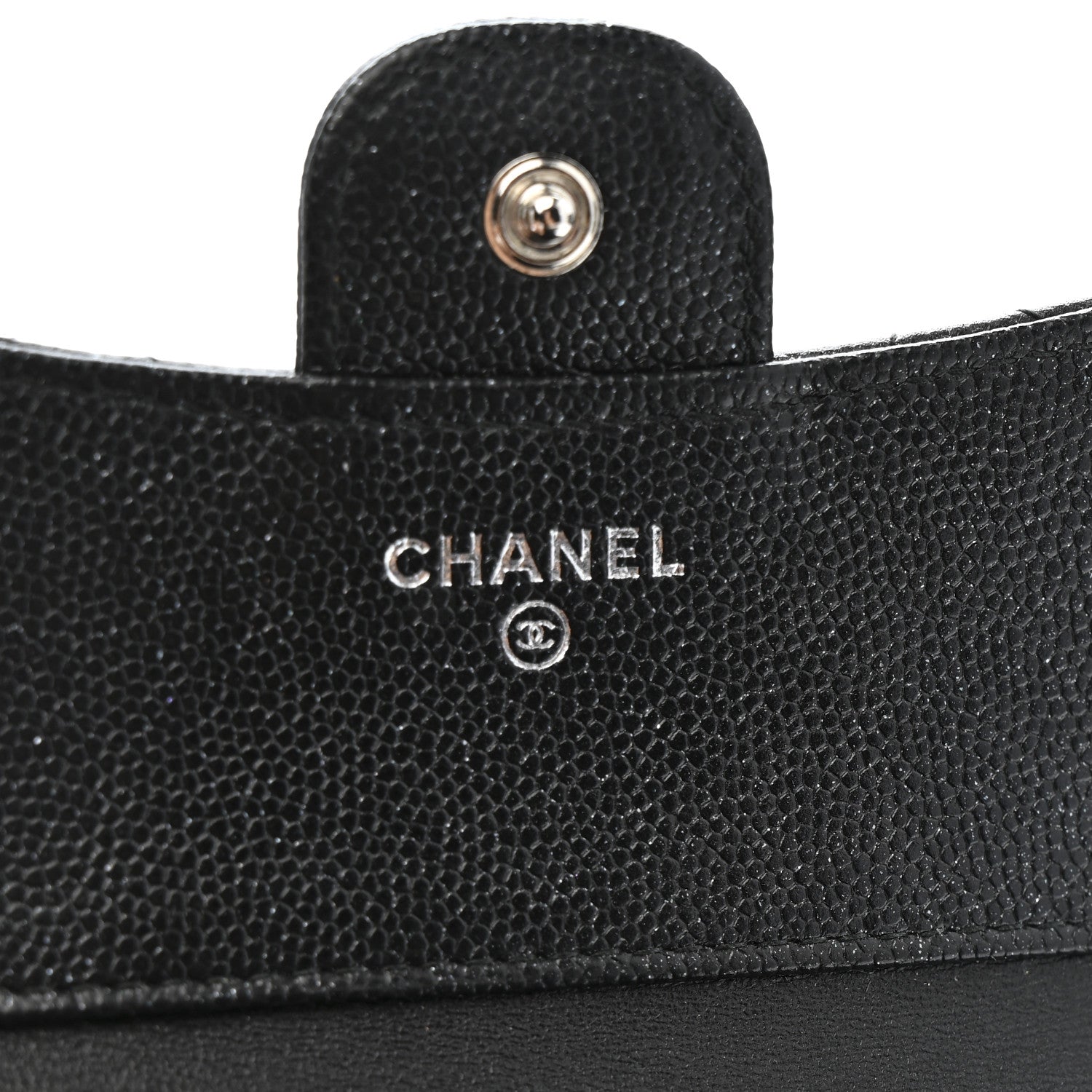 Chanel Iridescent Caviar Quilted Compact Flap Wallet Black 6 of 11