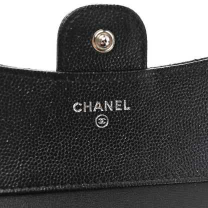 Chanel Iridescent Caviar Quilted Compact Flap Wallet Black 6 of 11