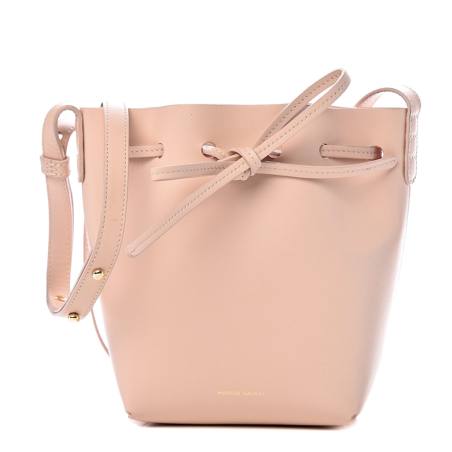 Calfskin Mini Mini Bucket Bag Rosa