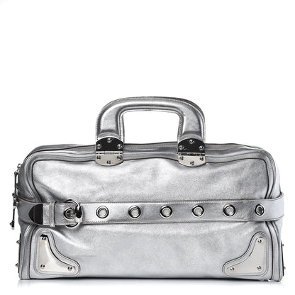 Gucci Metallic Calfskin Romy Boston Silver 1 of 12