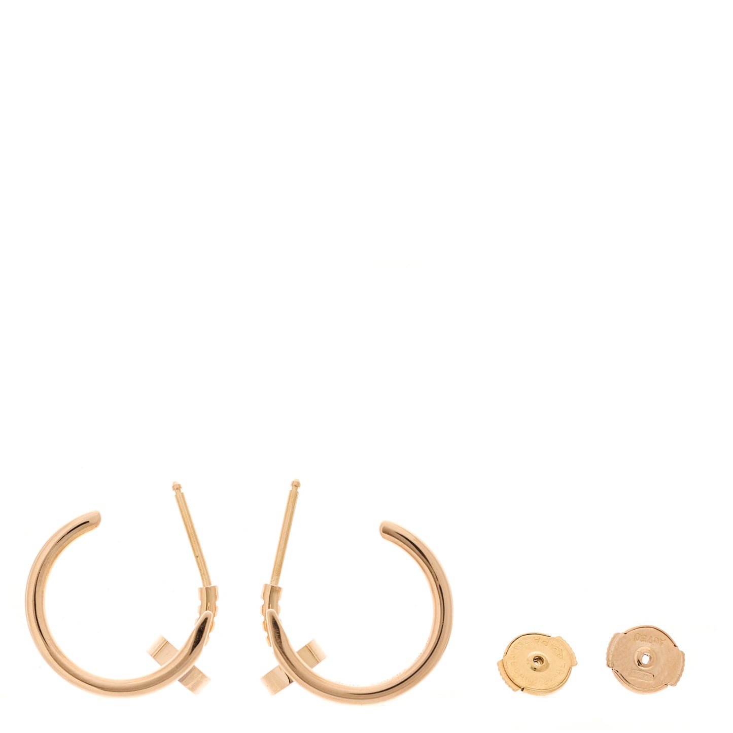 18K Pink Gold Juste Un Clou Hoop Earrings