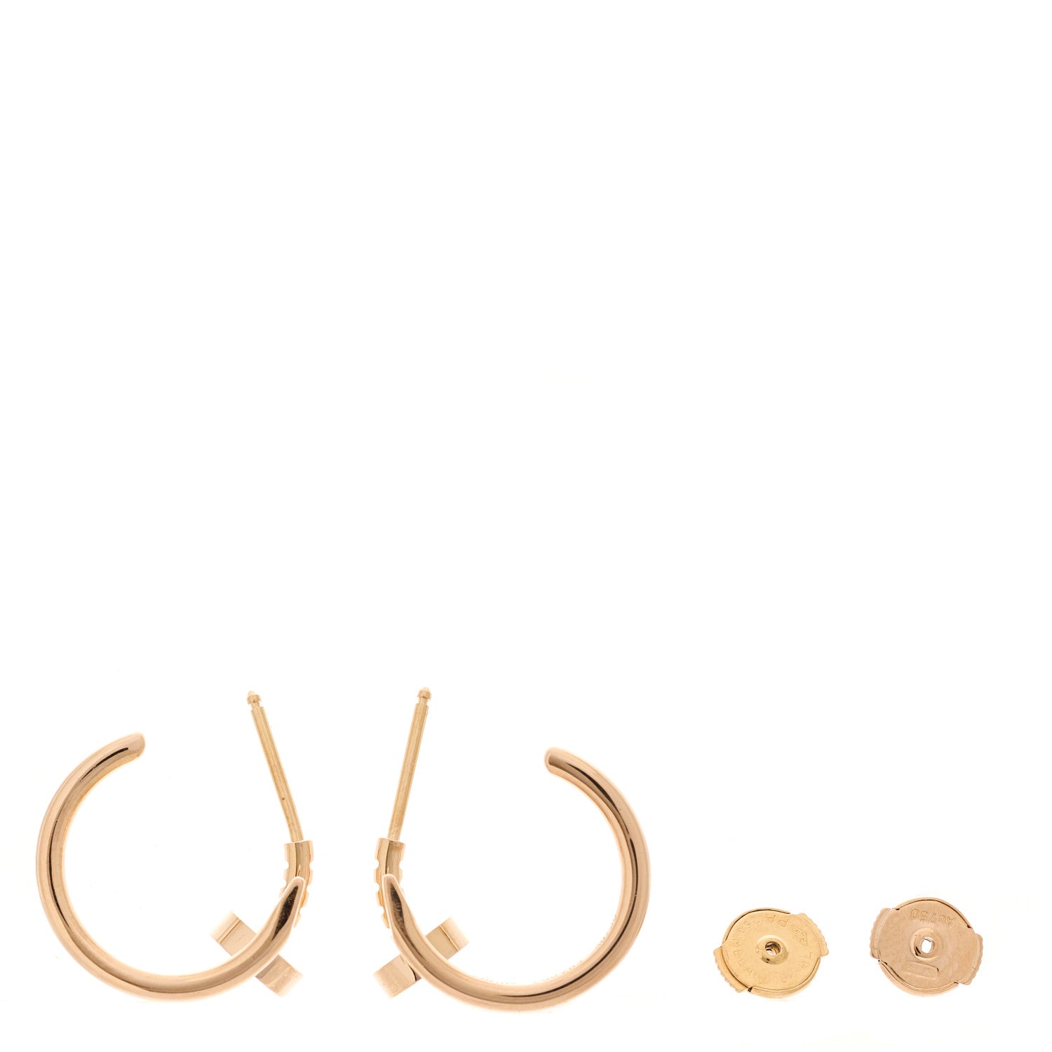 Cartier 18K Pink Gold Juste Un Clou Hoop Earrings 3 of 6