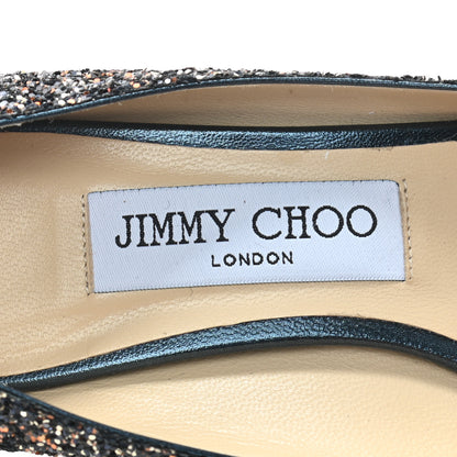 Jimmy Choo Glitter Pointy Toe Romy 60 Pumps 36.5 Amethyst Mix 7 of 7
