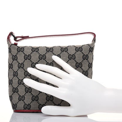 Gucci Monogram GG Pochette Shoulder Bag Navy 2 of 12