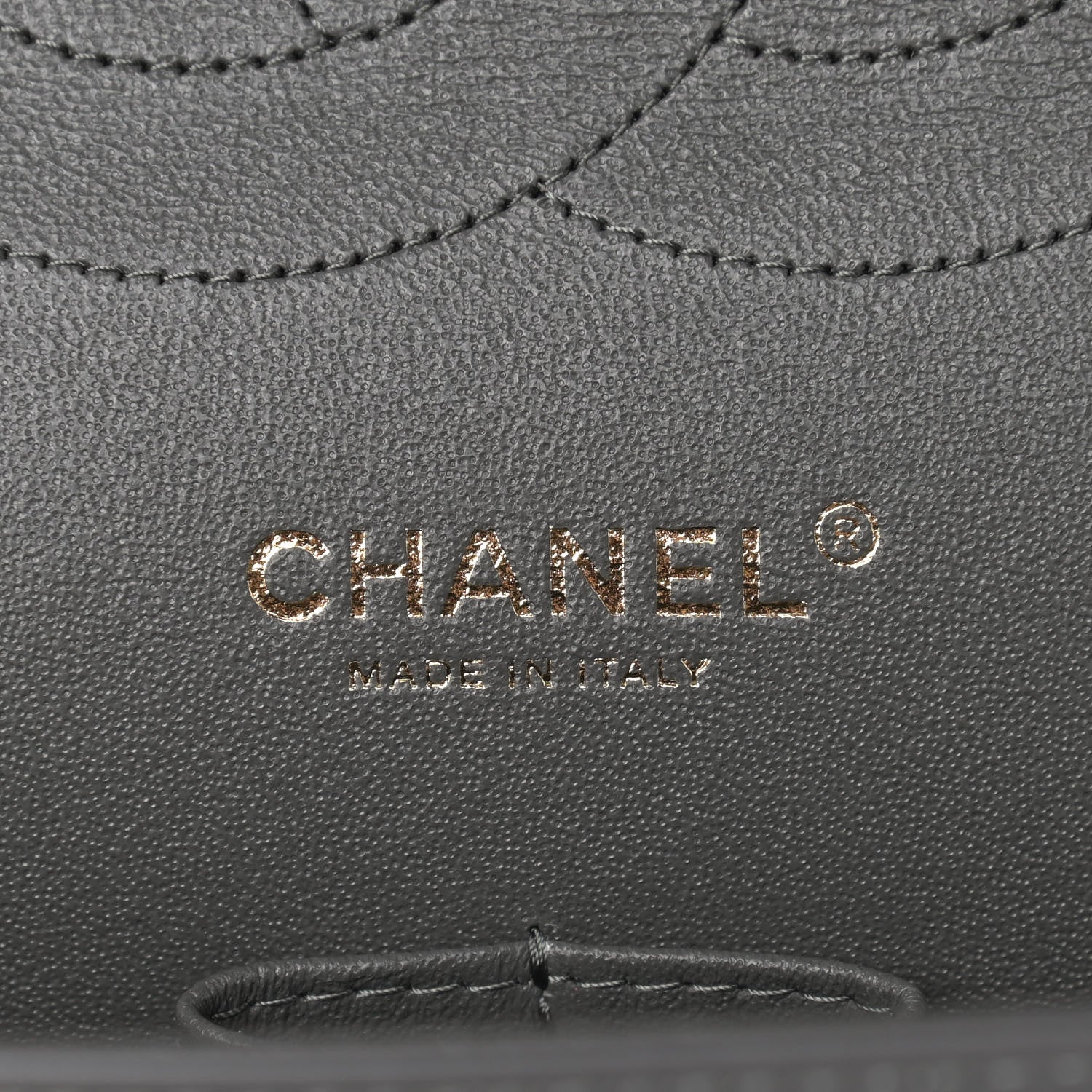 Chanel Lambskin Quilted Jumbo Double Flap Grey 6 of 10