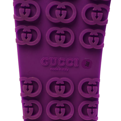 Gucci Soft Rubber Womens Interlocking G Platform 42mm Slide Sandals 38 Sugar Pink 6 of 9