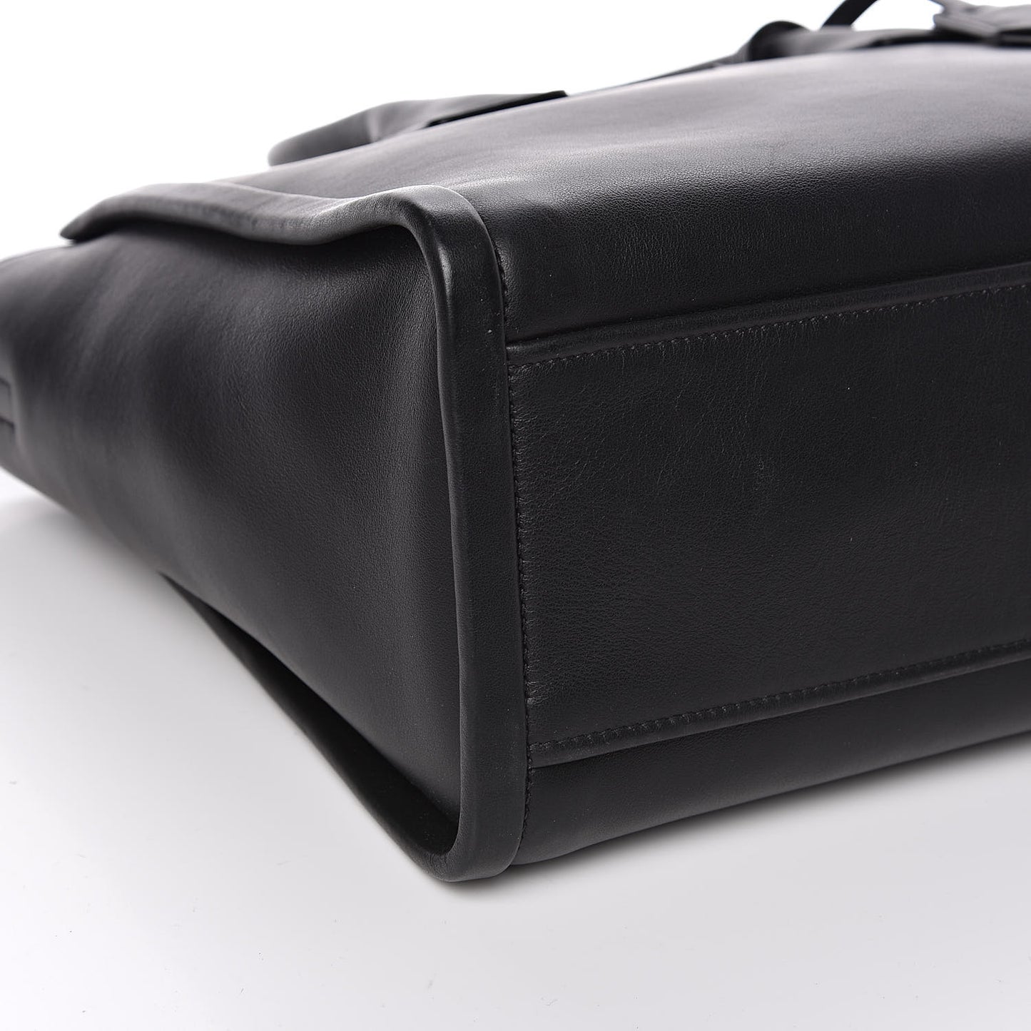 Calfskin Concept Top Handle Bag Black