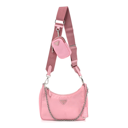 Prada Nylon Re-Edition 2005 Shoulder Bag Rosa 1 of 11