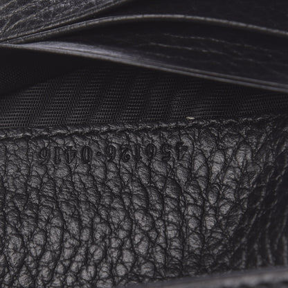 Gucci Pebbled Calfskin GG Marmont Card Case Black 7 of 7