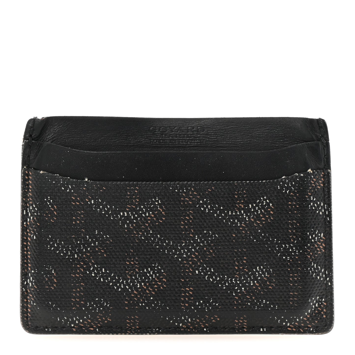 Goyardine Saint Sulpice Card Holder Black