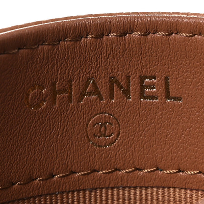 Chanel Caviar Quilted Card Holder Dark Beige 6 of 9