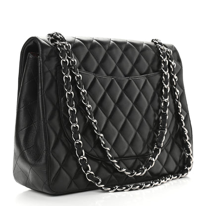 Chanel Lambskin Quilted Maxi Single Flap Black 3 of 9