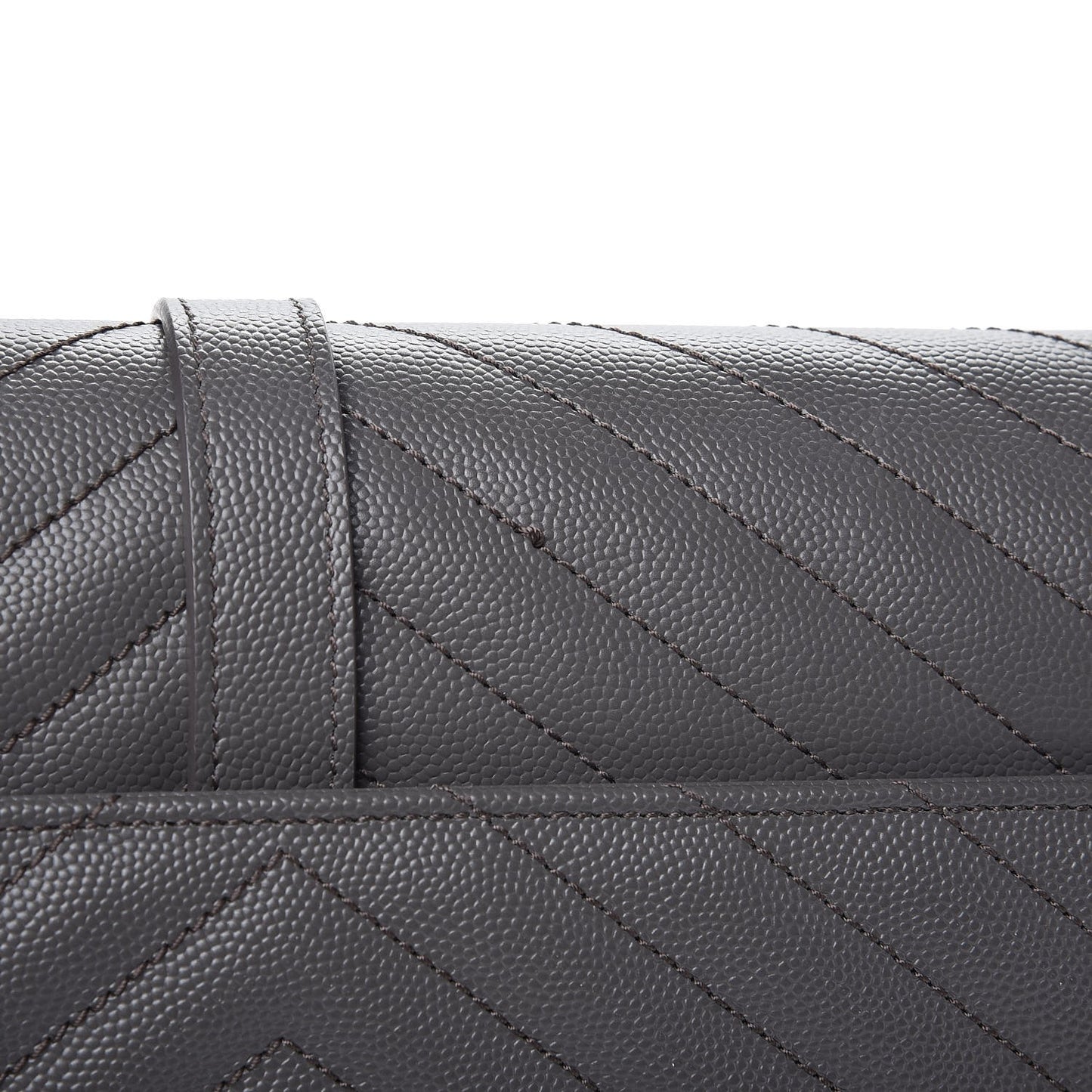 Grain De Poudre Matelasse Chevron Large Monogram Satchel Earth