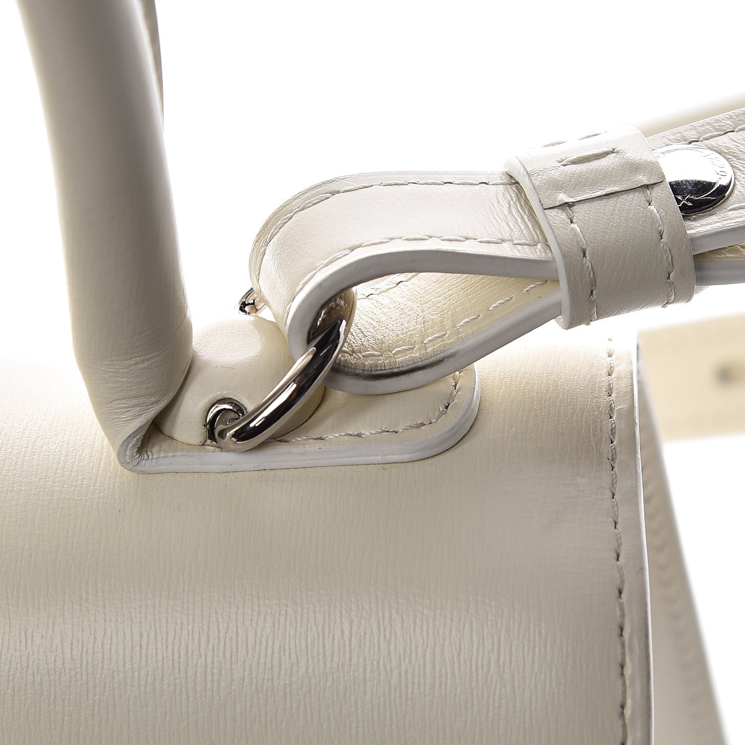 Delvaux Calfskin Mini Brillant Satchel Ivory 9 of 13