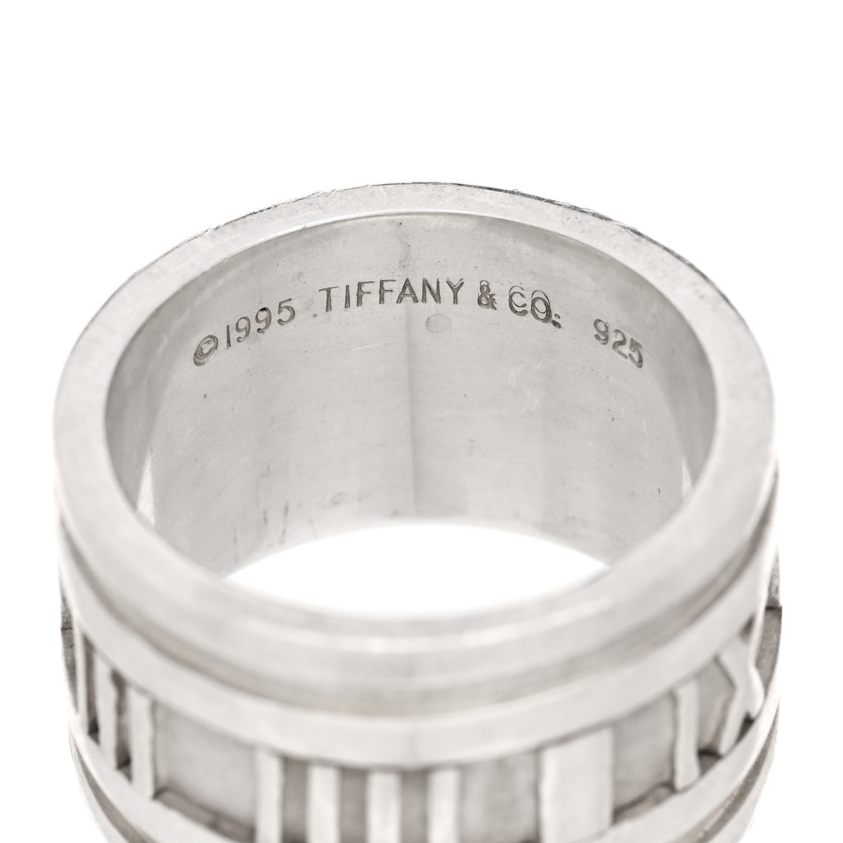 Tiffany Sterling Silver 12mm Atlas Band Ring 49 5 4 of 4