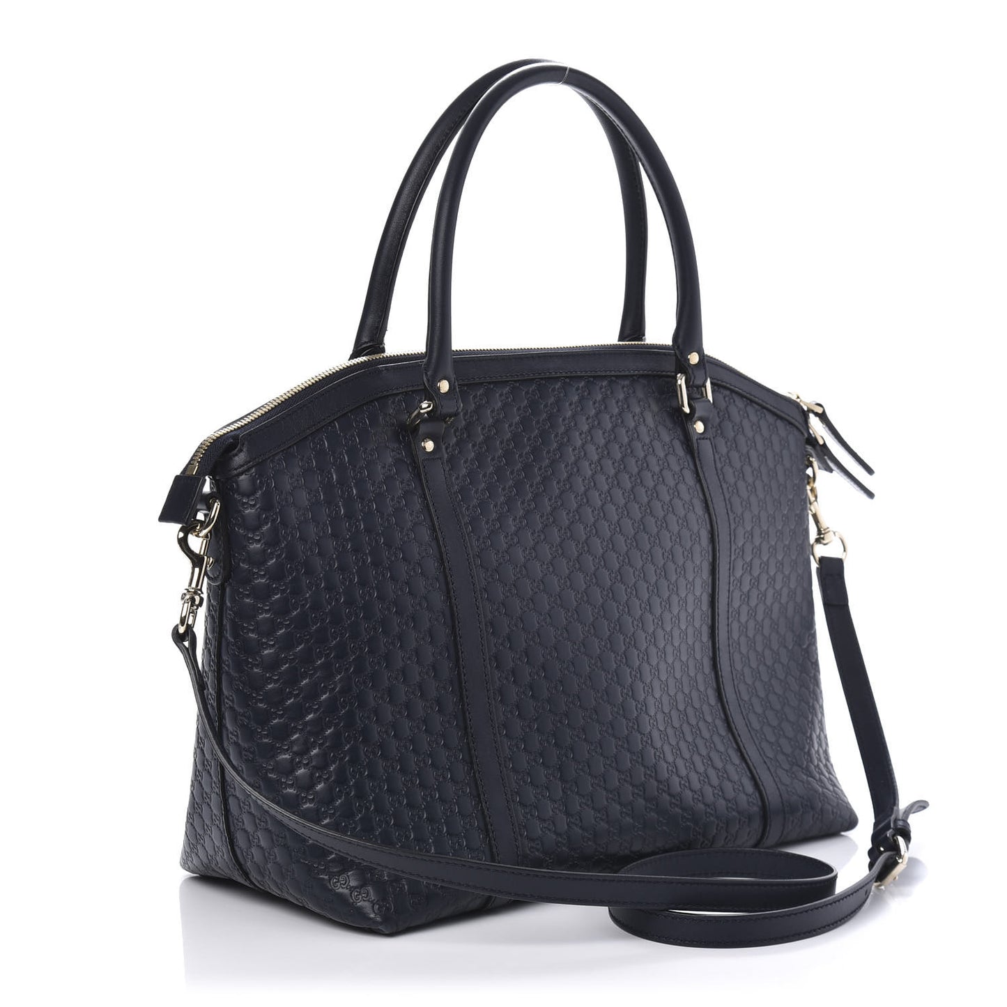 Soft Microguccissima Dome Satchel Navy