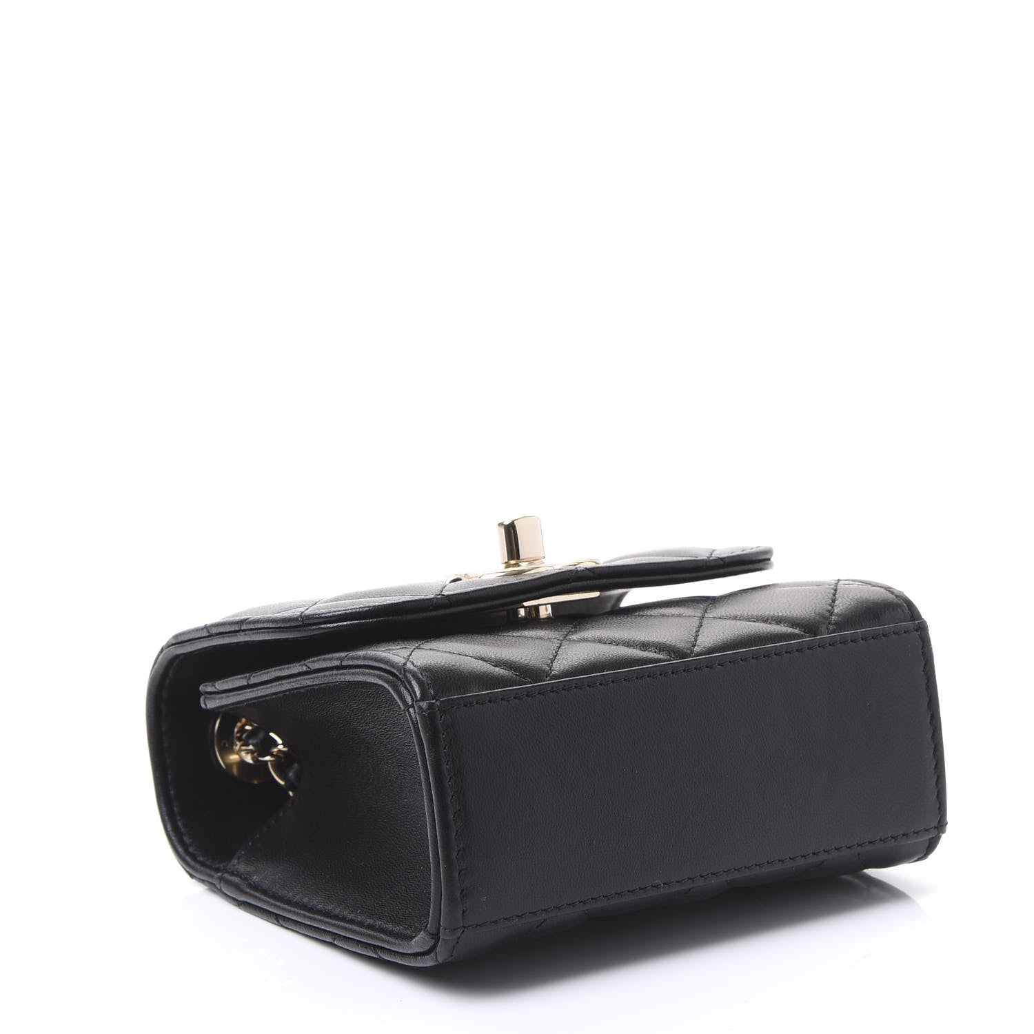 Chanel Lambskin Quilted Mini Trendy CC Chain Wallet Black 3 of 10