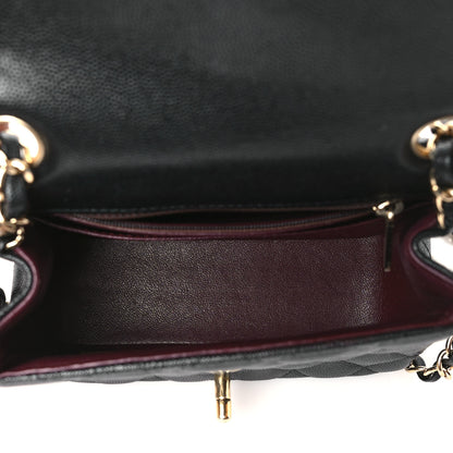Chanel Caviar Quilted Mini Square Flap Black 5 of 10