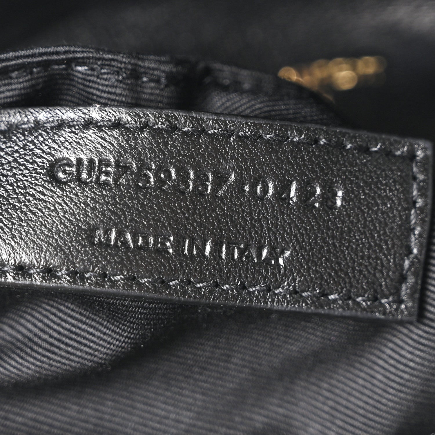 Saint Laurent Lambskin Quilted Toy Loulou Puffer Monogram Chain Satchel Black 6 of 9