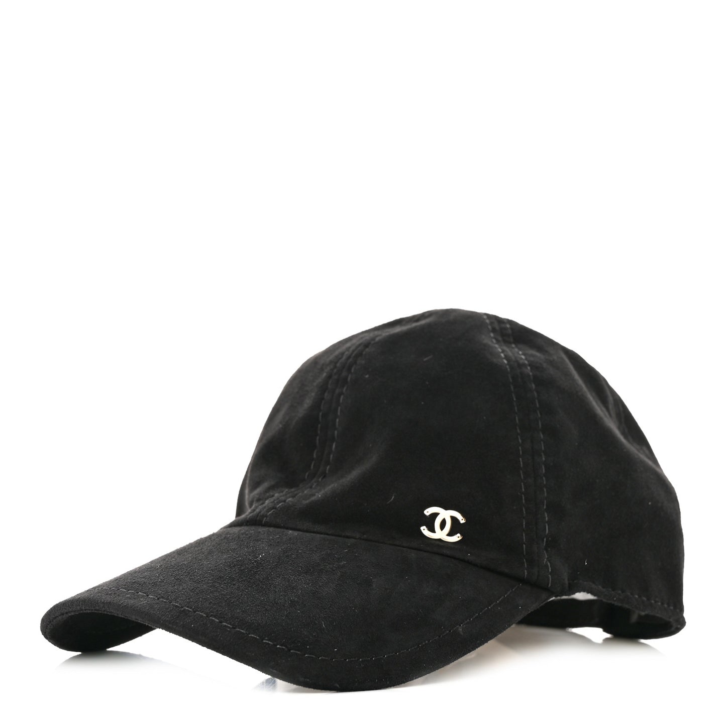 Suede Goatskin CC Cap Hat Black