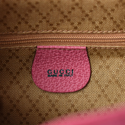 Gucci Suede Bamboo Backpack Pink 5 of 9