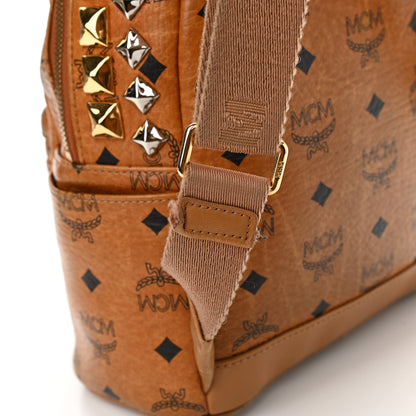 MCM Visetos Stud Mini Crown Stark Backpack Cognac 10 of 14