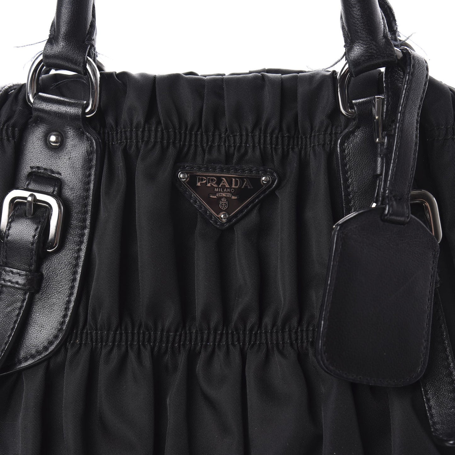 Tessuto Nylon Gaufre Tote Black