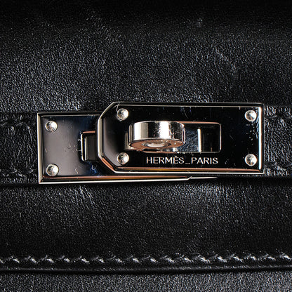 Hermes Box Kelly Longue Wallet Black 7 of 15