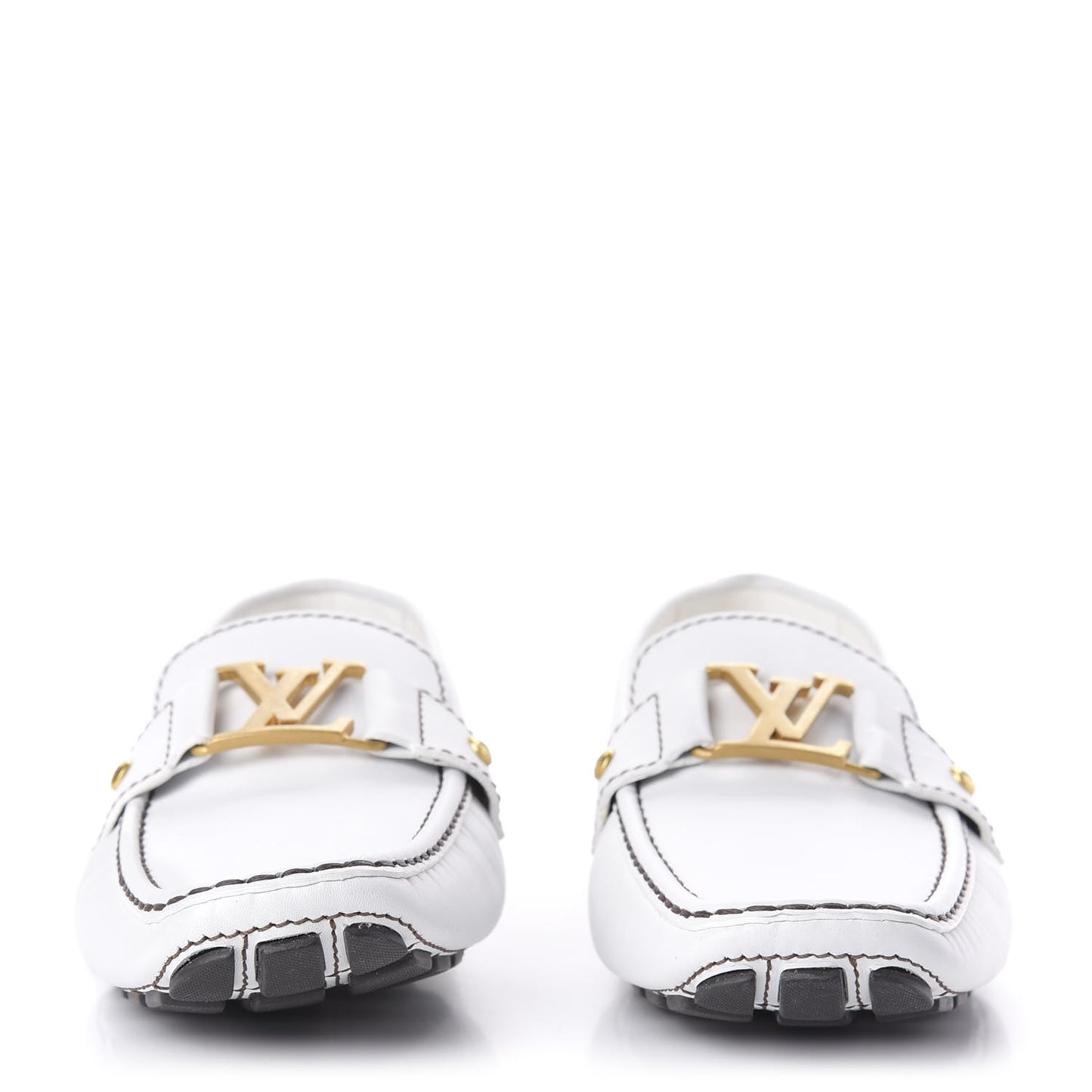 Calfskin Mens Monte Carlo Car Shoe Moccasin Loafers 10 White
