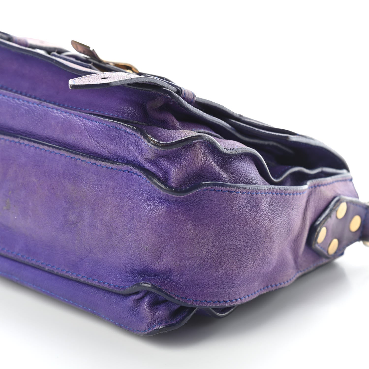 Proenza Schouler Lambskin PS1 Mini Pouch Messenger Bag Purple Rain 7 of 9