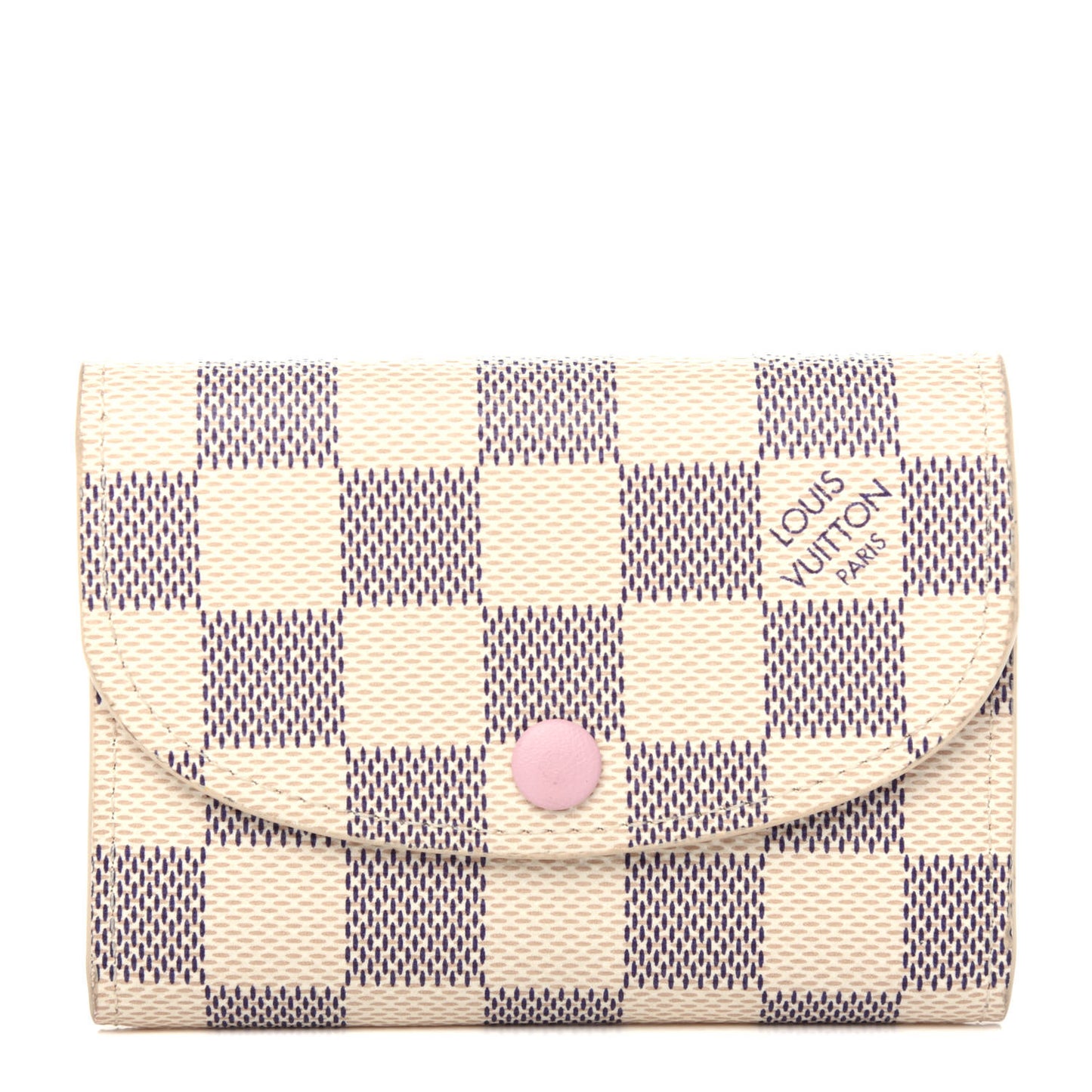 Damier Azur Rosalie Coin Purse Rose Ballerine