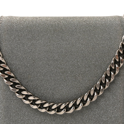 Balenciaga Glitter Fabric Hourglass Chain Bag Grey 7 of 9
