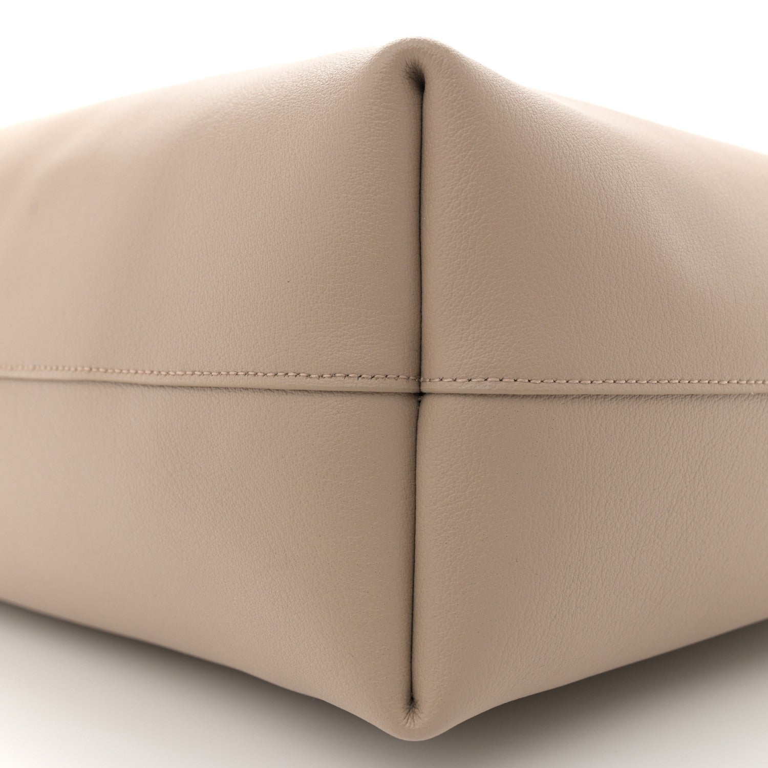 Saint Laurent Calfskin Large Shopping Tote Dark Beige 10 of 10