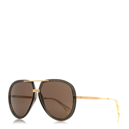 Gucci Aviator Sunglasses GG0904S Gold 1 of 8